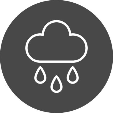 Bulut simgesi soyut arkaplan grubunda izole edildi