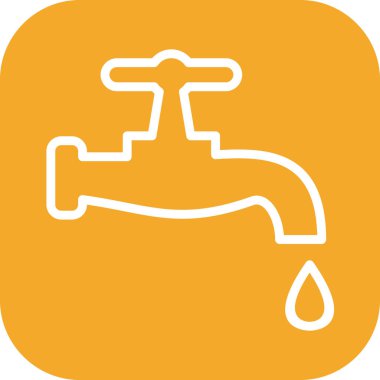 su sekmesi simgesi soyut arka grubunda izole edildi