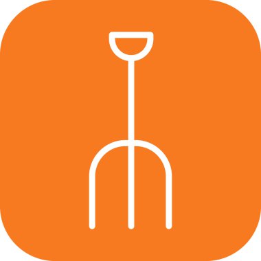 Pitchfork simgesi soyut bir grupta izole edildi