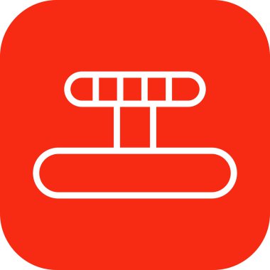 Su pompası simgesi soyut arkaplanda izole edildi