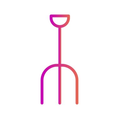 Pitchfork simgesi soyut bir grupta izole edildi