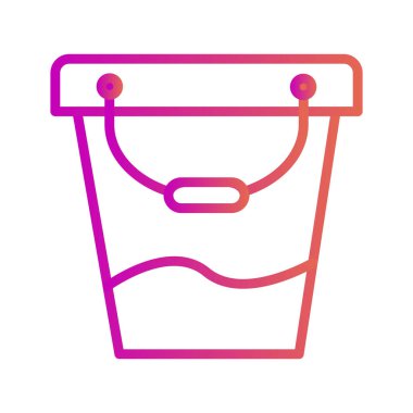 Kova Simgesi Soyut Arka Gruplandırmada İzole Edildi