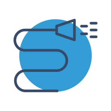 Hortum simgesi soyut bir grupta izole edildi