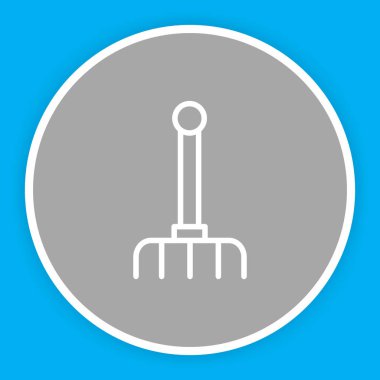 Soyut grupta tırmık simgesi izole edildi