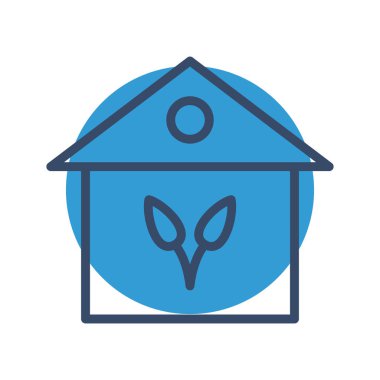 Ev simgesi soyut bir grupta izole edildi