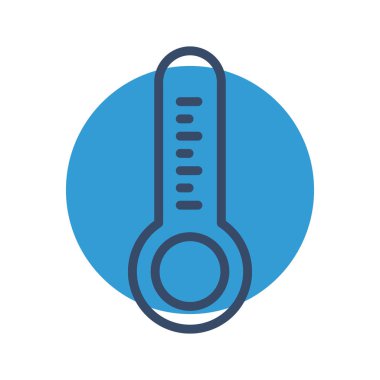 Soyut grupta izole edilmiş sıcaklık simgesi