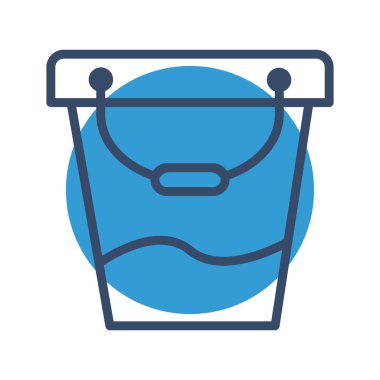 Kova Simgesi Soyut Arka Gruplandırmada İzole Edildi