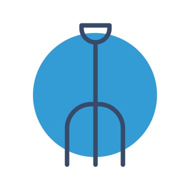 Pitchfork simgesi soyut bir grupta izole edildi