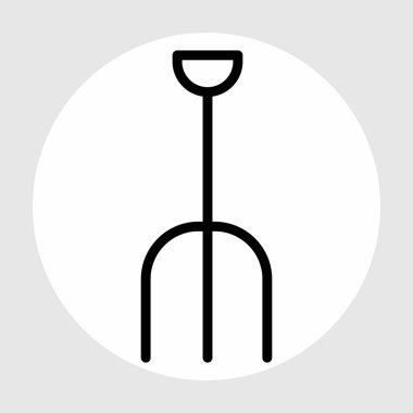 Pitchfork simgesi soyut bir grupta izole edildi