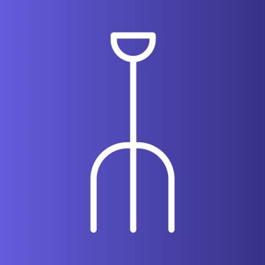 Pitchfork simgesi soyut bir grupta izole edildi