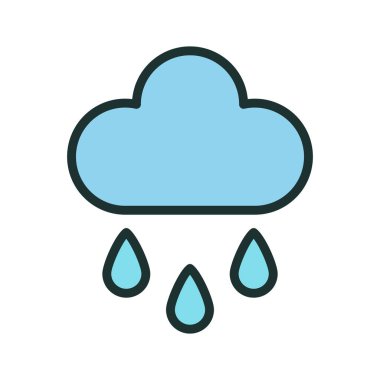 Bulut simgesi soyut arkaplan grubunda izole edildi