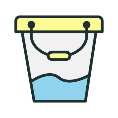 Kova Simgesi Soyut Arka Gruplandırmada İzole Edildi