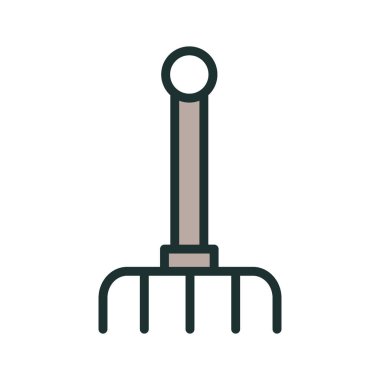 Soyut grupta tırmık simgesi izole edildi