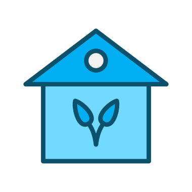 Ev simgesi soyut bir grupta izole edildi