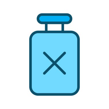 Soyut grupta şişe simgesi izole edildi