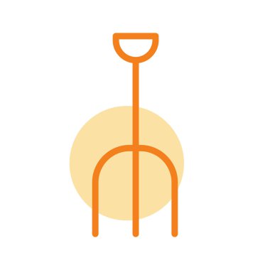 Pitchfork simgesi soyut bir grupta izole edildi