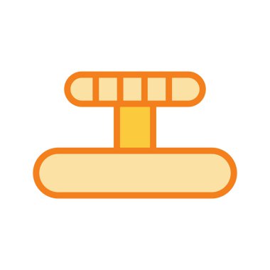 Su pompası simgesi soyut arkaplanda izole edildi