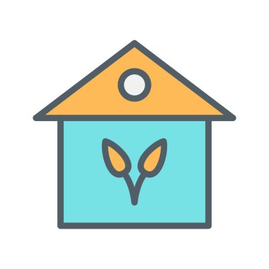 Ev simgesi soyut bir grupta izole edildi