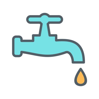 su sekmesi simgesi soyut arka grubunda izole edildi