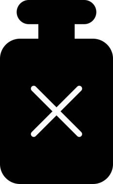 Soyut grupta şişe simgesi izole edildi