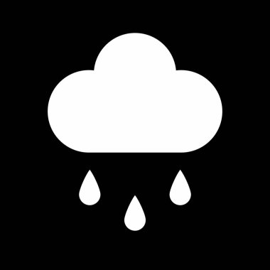 Bulut simgesi soyut arkaplan grubunda izole edildi