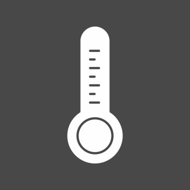 Soyut grupta izole edilmiş sıcaklık simgesi