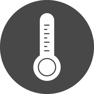 Soyut grupta izole edilmiş sıcaklık simgesi