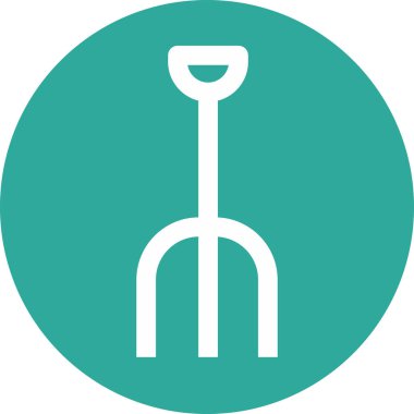 Pitchfork simgesi soyut bir grupta izole edildi