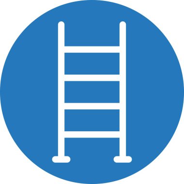 Merdiven simgesi soyut arkaplan grubunda izole edildi