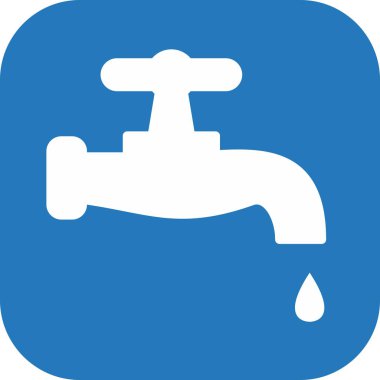 su sekmesi simgesi soyut arka grubunda izole edildi