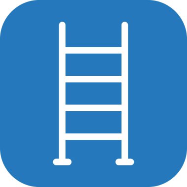 Merdiven simgesi soyut arkaplan grubunda izole edildi