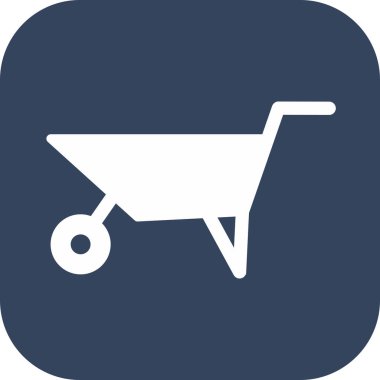  El arabası simgesi soyut bir grupta izole edildi