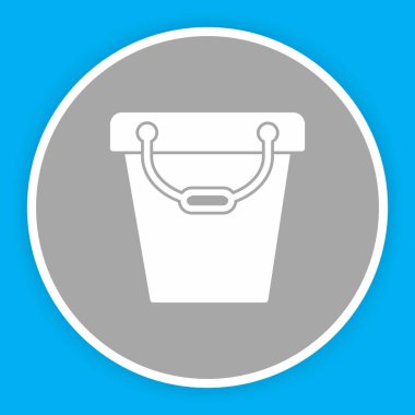 Kova Simgesi Soyut Arka Gruplandırmada İzole Edildi