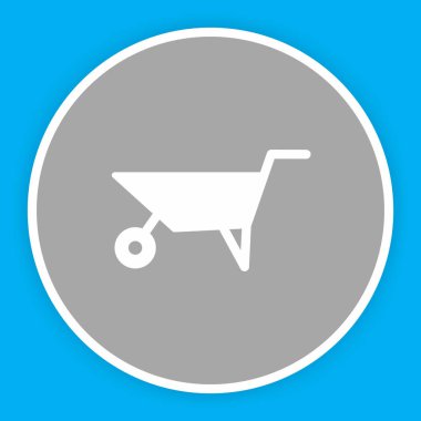  El arabası simgesi soyut bir grupta izole edildi