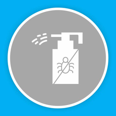 Soyut arka grupta fıskiye simgesi izole edildi