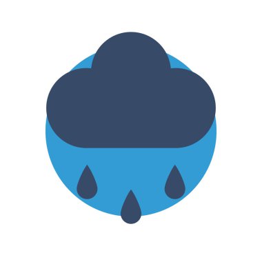 Bulut simgesi soyut arkaplan grubunda izole edildi