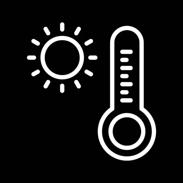 Εικονίδιο Θερμοκρασίας Θερμότητας Που Απομονώνεται Αφηρημένη Backgroun — Διανυσματικό Αρχείο