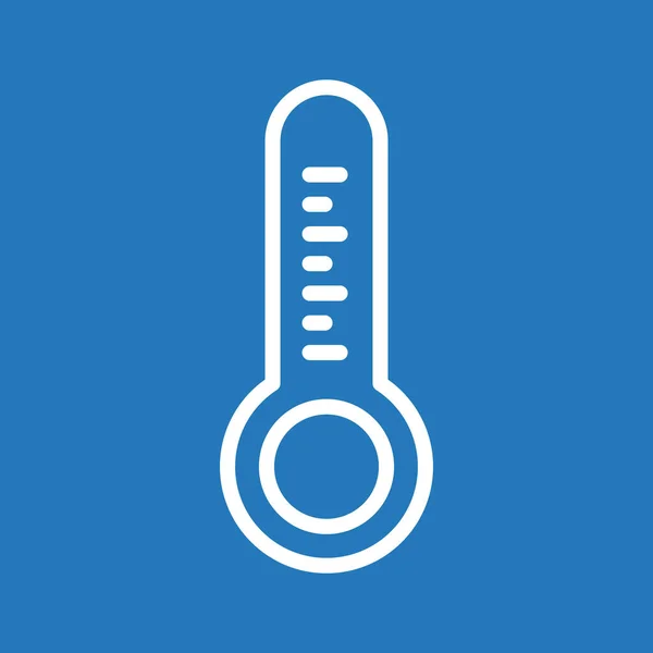 Ícone Temperatura Isolado Backgroun Abstrato — Vetor de Stock