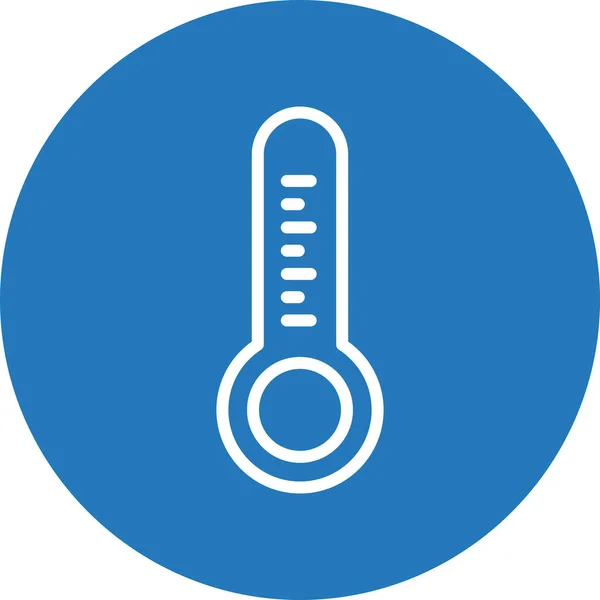 Ícone Temperatura Isolado Backgroun Abstrato — Vetor de Stock