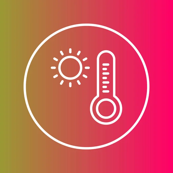 Heat temperature icon isolated on abstract backgroun