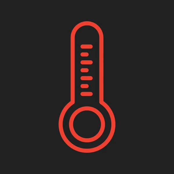Icono Temperatura Aislado Fondo Abstracto — Archivo Imágenes Vectoriales