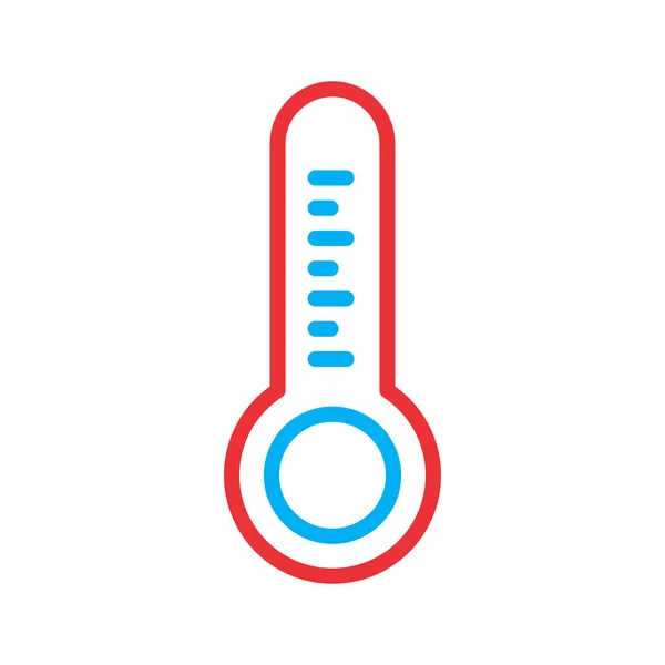 Ícone Temperatura Isolado Backgroun Abstrato —  Vetores de Stock