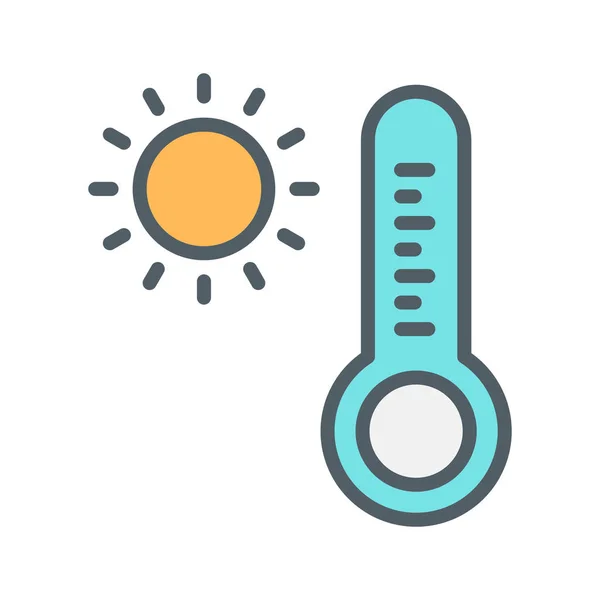 Heat temperature icon isolated on abstract backgroun