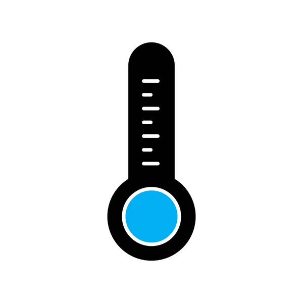 Ícone Temperatura Isolado Backgroun Abstrato — Vetor de Stock