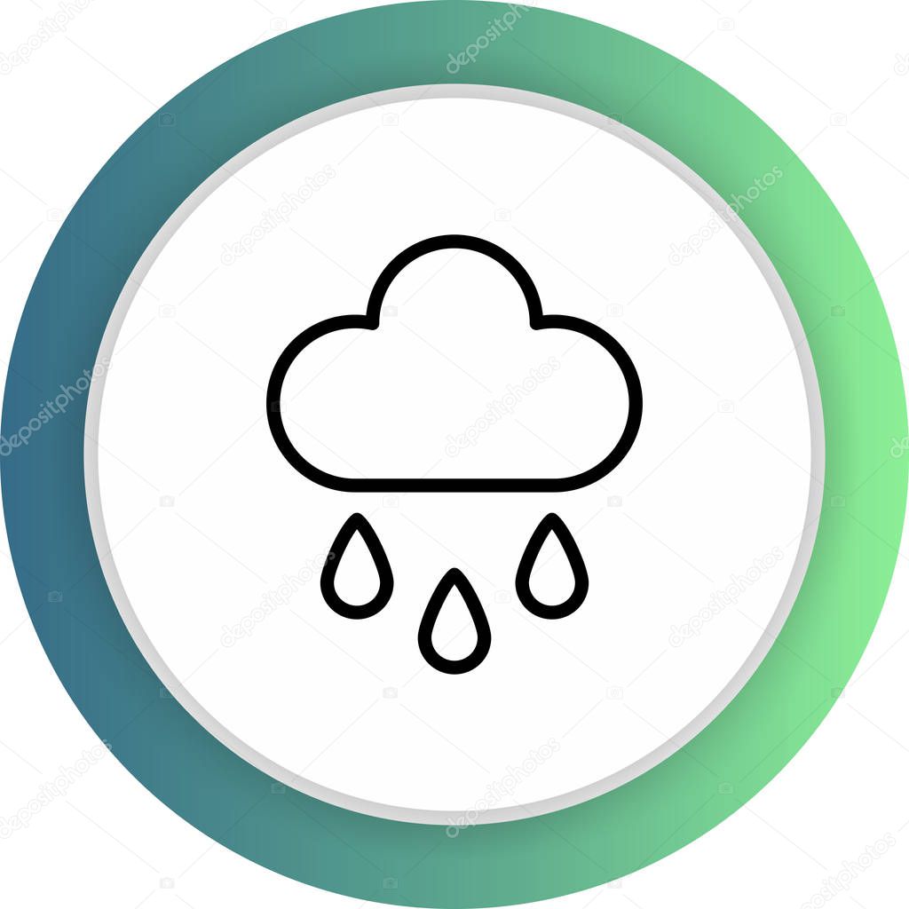Cloud icon isolated on abstract backgroun
