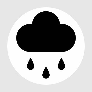 Bulut simgesi soyut arkaplan grubunda izole edildi