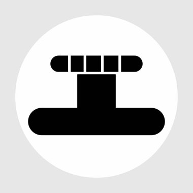 Su pompası simgesi soyut arkaplanda izole edildi