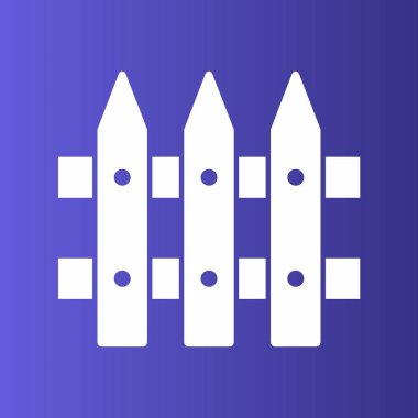  Çit simgesi soyut arkaplan grubunda izole edildi