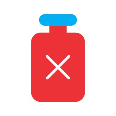 Soyut grupta şişe simgesi izole edildi