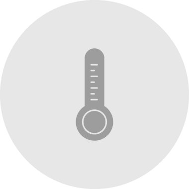 Soyut grupta izole edilmiş sıcaklık simgesi